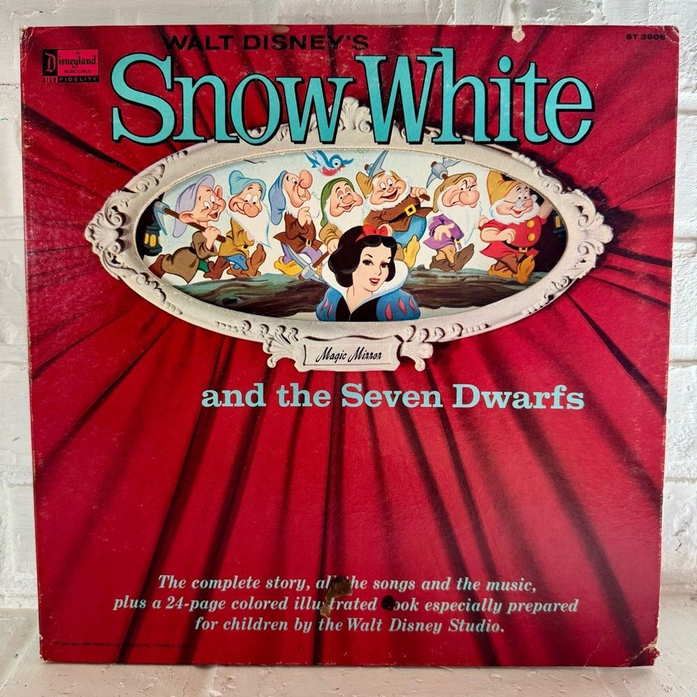 Walt Disney's Snow White and the Seven Dwarfs Vinyl LP Record | Vintage